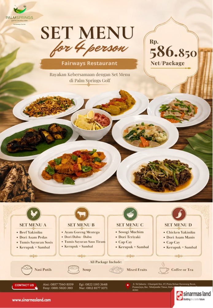 Set Menu for 4 Person