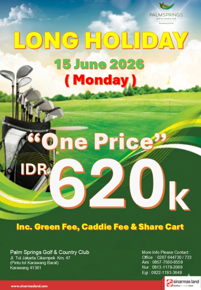 Long Holiday on 15 June 2026 (Monday)